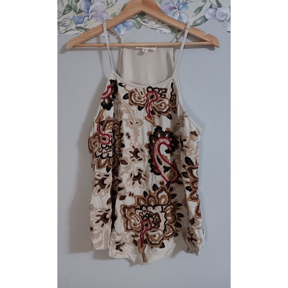 Idyllwind fueled by Miranda Lambert XL Tullia Embroidered Boho Colorful Tank Top - Picture 1 of 3